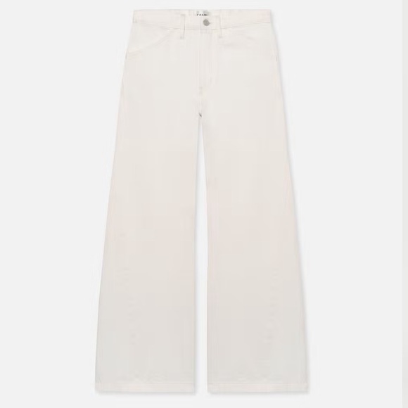 FRAME Le Baggy Palazzo in Au Natural Clean - Picture 2 of 9